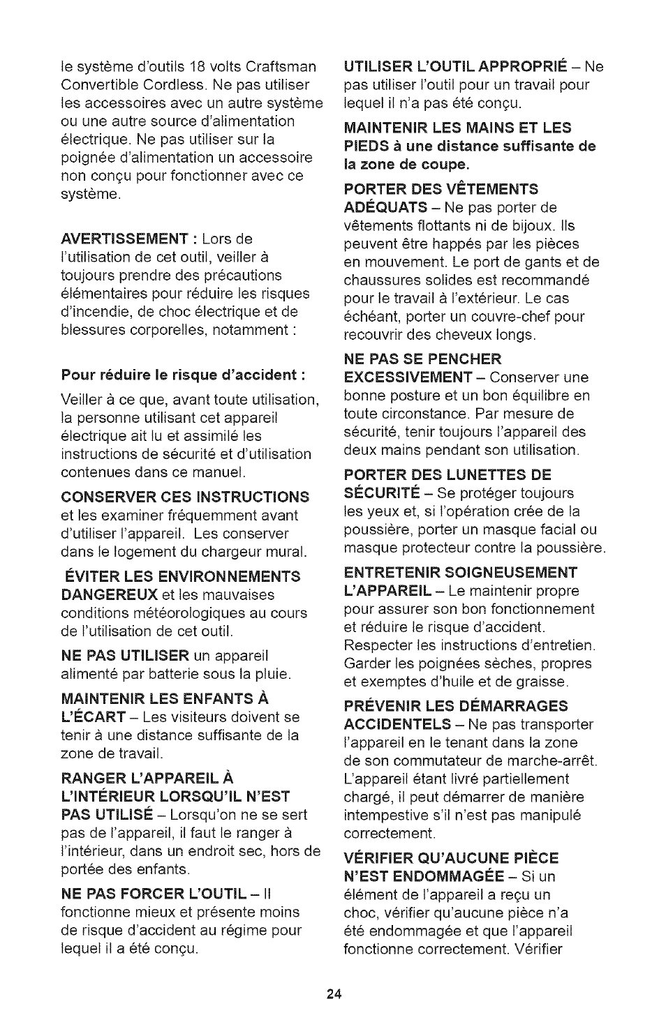 Craftsman 700995 User Manual | Page 24 / 34