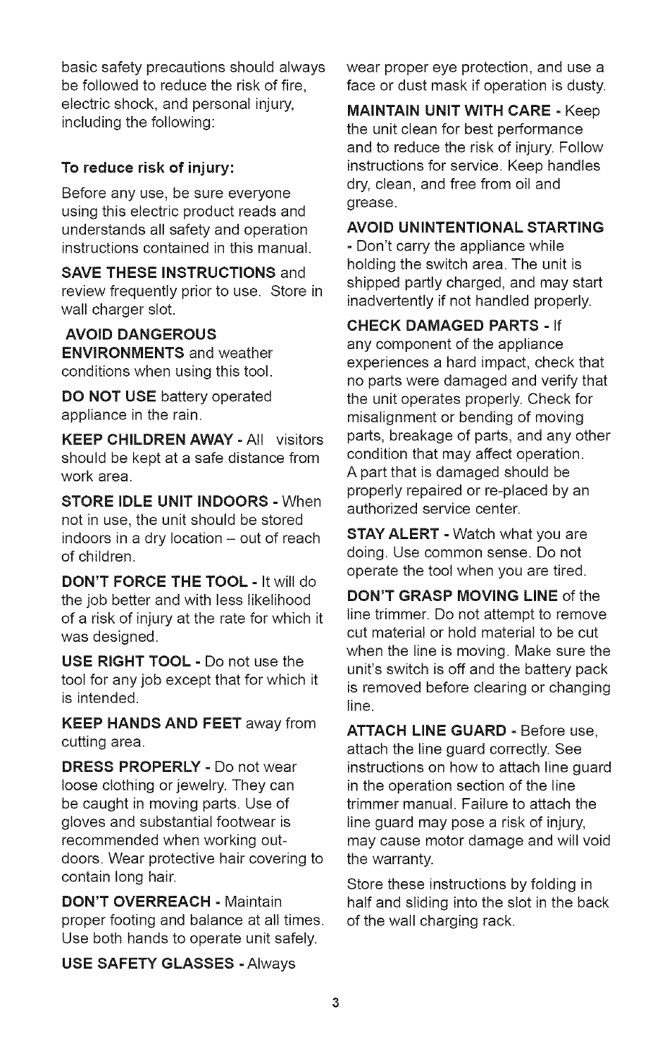 Craftsman 700995 User Manual | Page 3 / 34