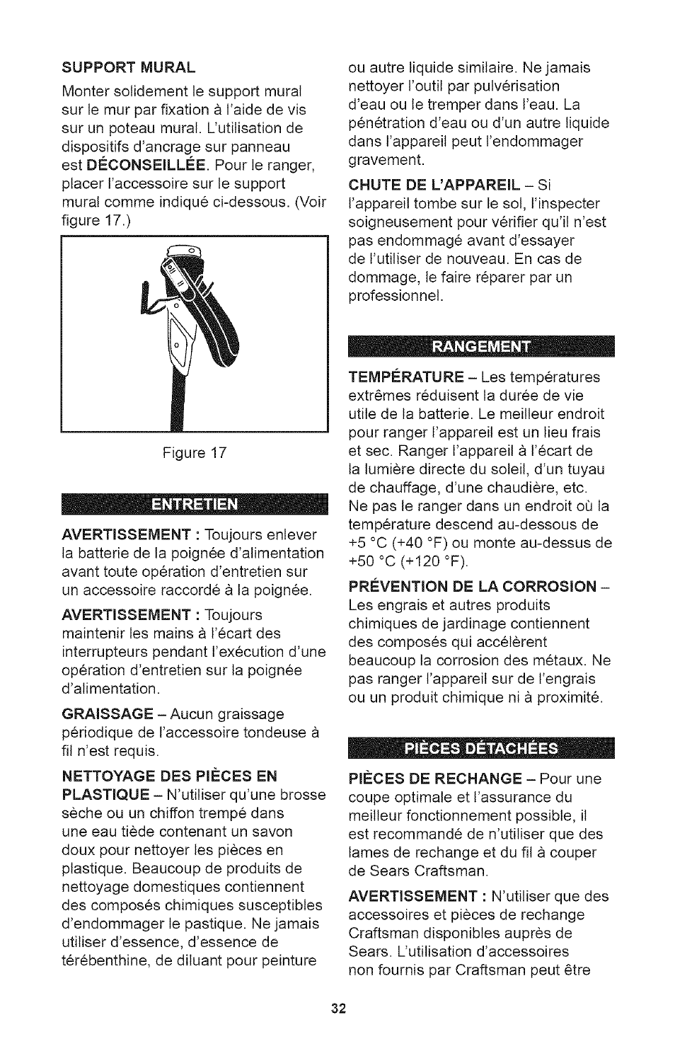 Craftsman 700995 User Manual | Page 32 / 34