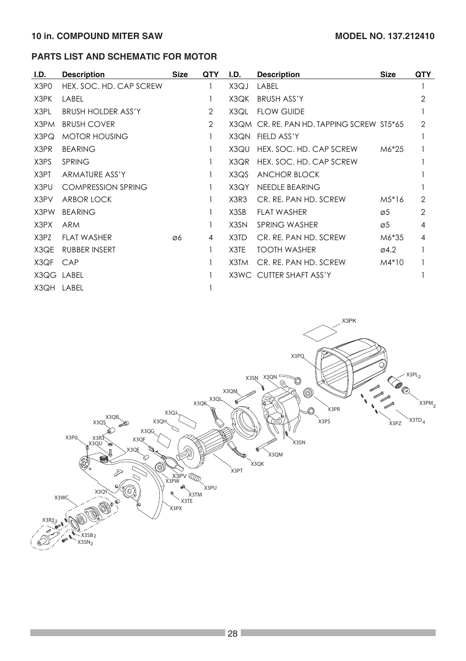 Craftsman 137.21241 User Manual | Page 28 / 31