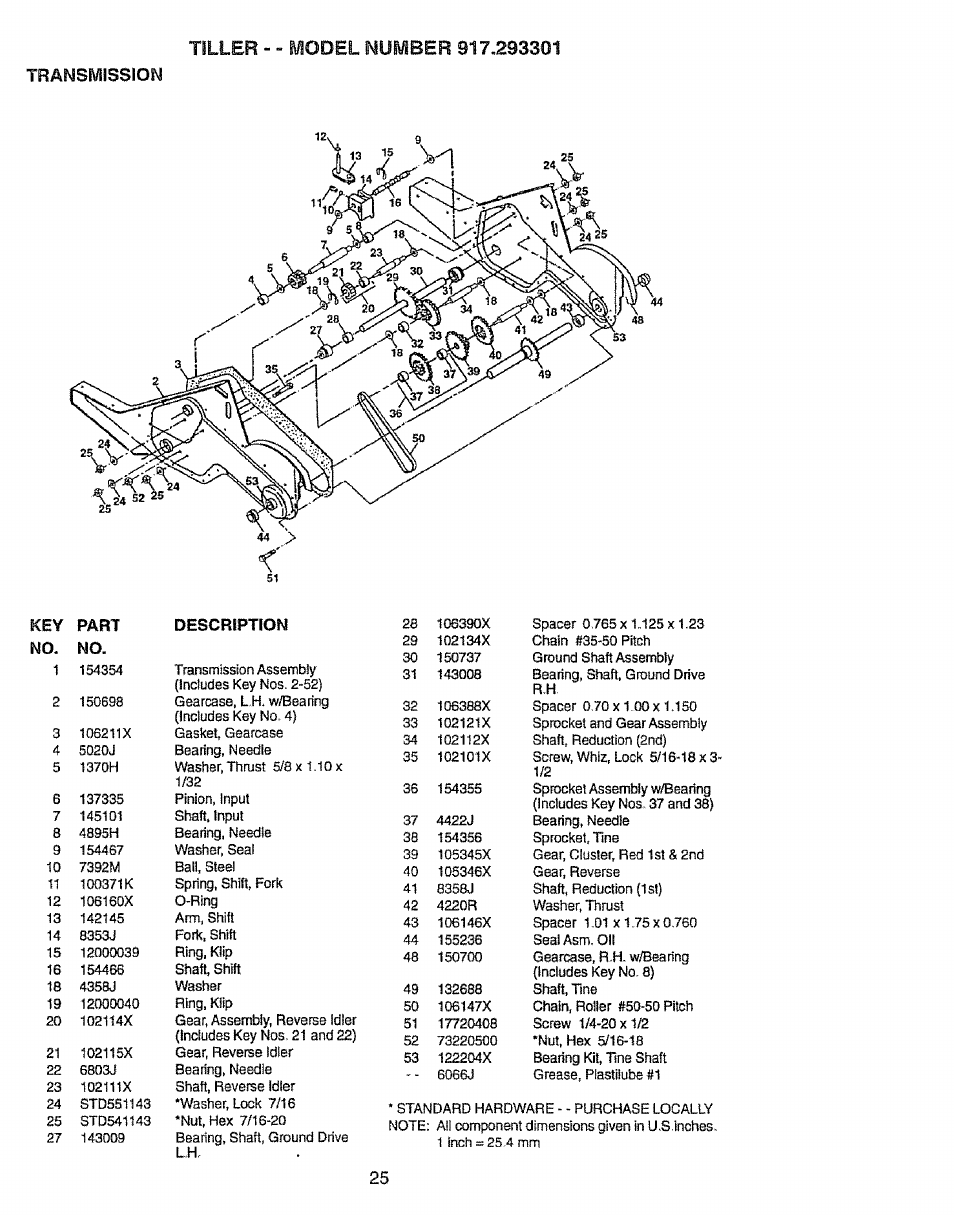 Transmission | Craftsman 917.293301 User Manual | Page 25 / 36