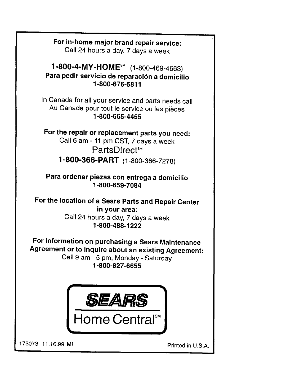 Partsdirecp | Craftsman 917.270962 User Manual | Page 60 / 60