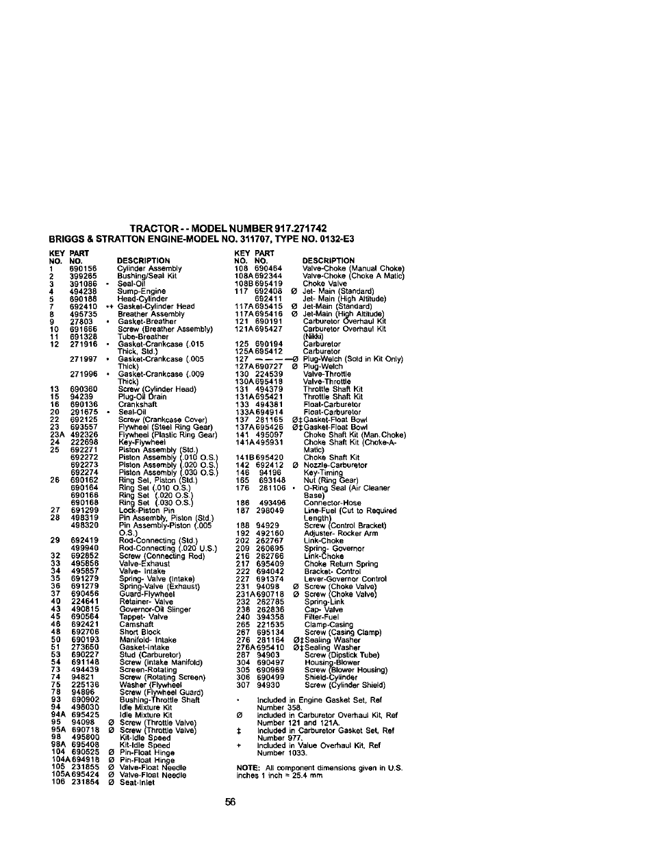 Craftsman 917.271742 User Manual | Page 56 / 60