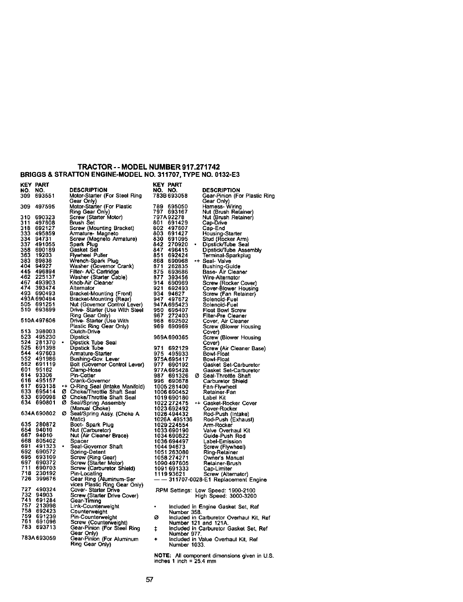 Craftsman 917.271742 User Manual | Page 57 / 60