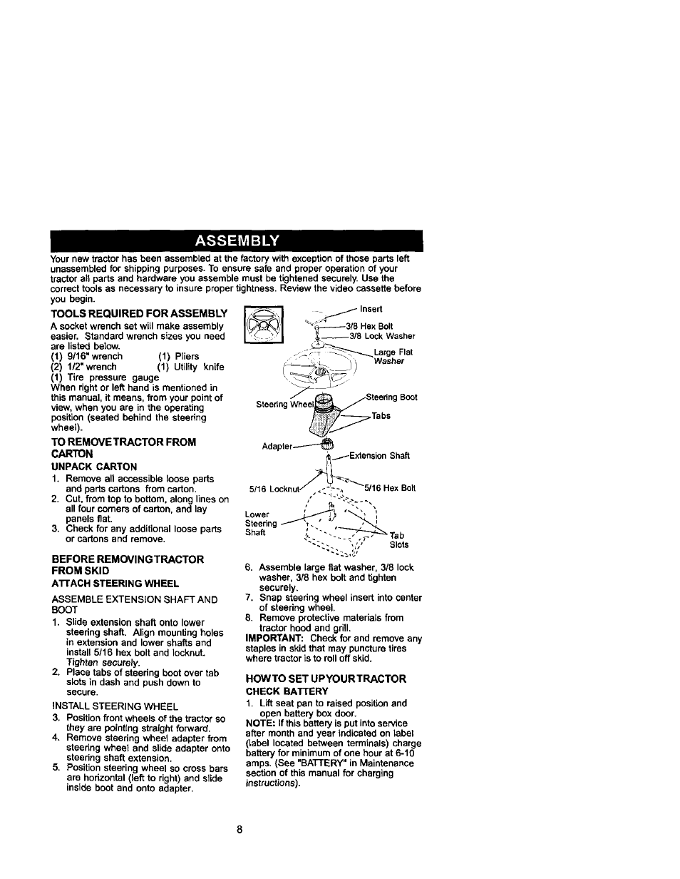 Assembly | Craftsman 917.271742 User Manual | Page 8 / 60