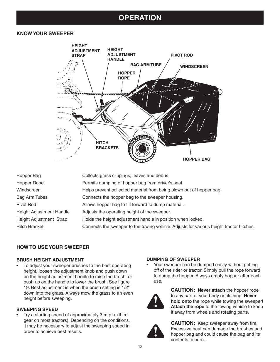 Operation | Craftsman 486.242241 User Manual | Page 12 / 20