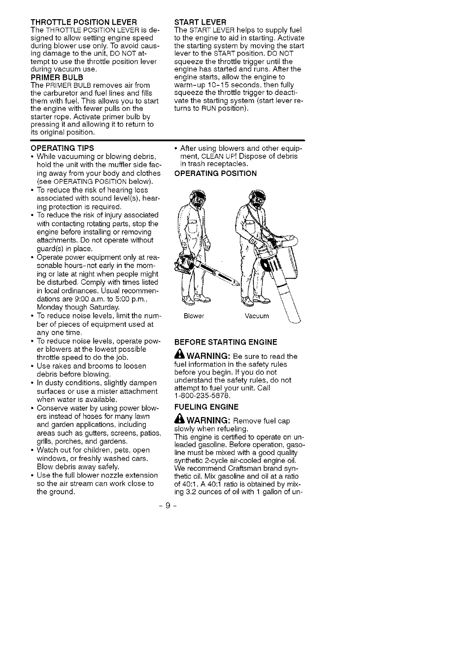 Craftsman 358.794772 User Manual | Page 9 / 19