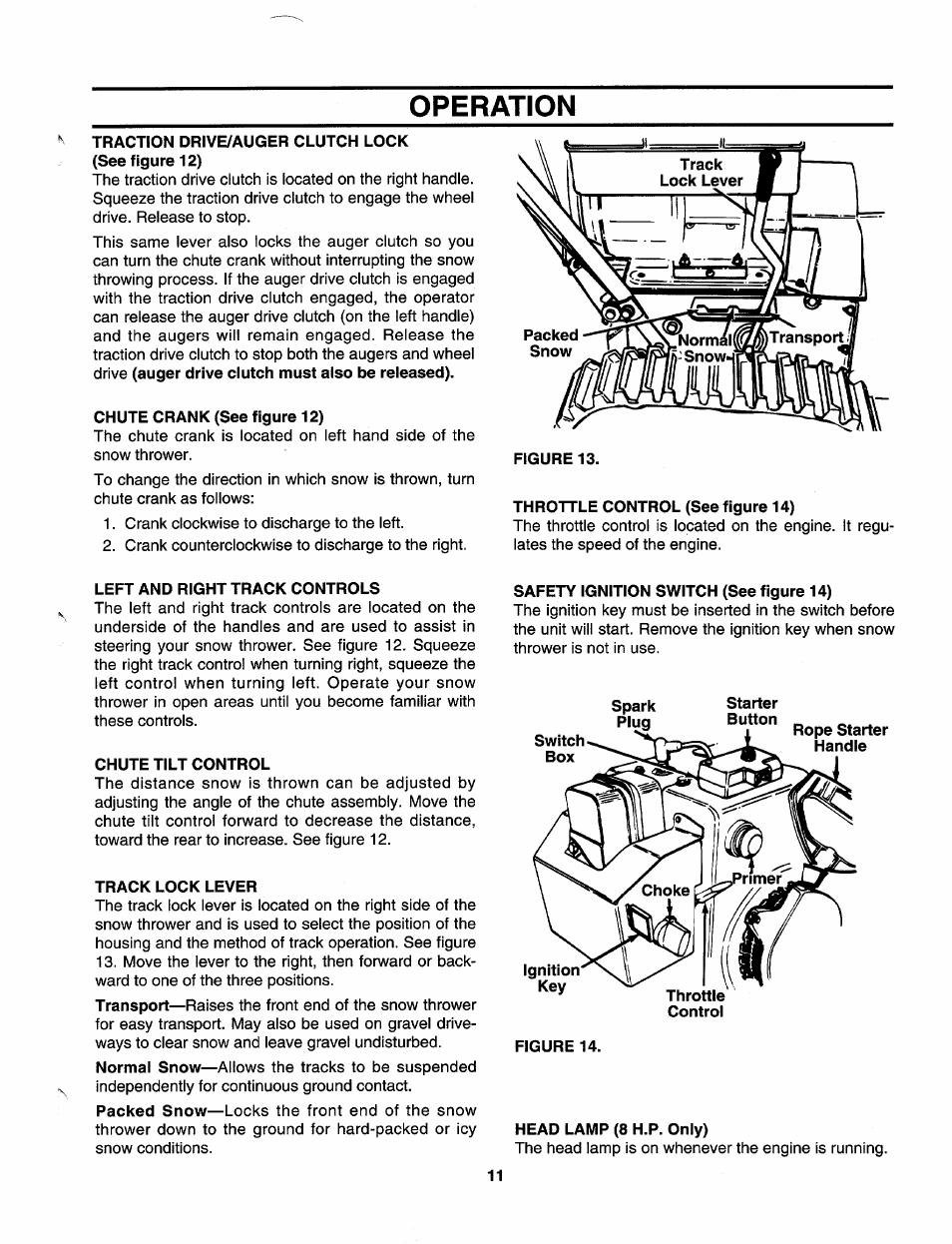 Operation | Craftsman 247.885680 User Manual | Page 11 / 40