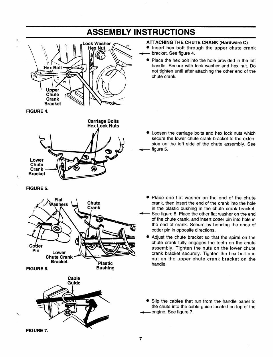 Assembly instructions | Craftsman 247.885680 User Manual | Page 7 / 40