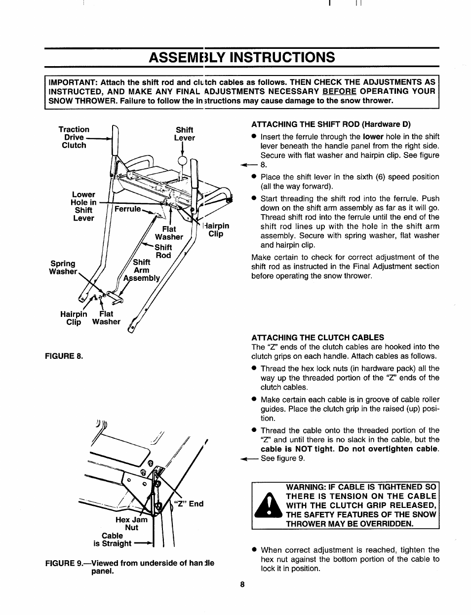 Asseme5ly instructions | Craftsman 247.885680 User Manual | Page 8 / 40