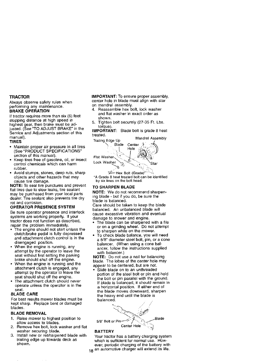 Tractor | Craftsman 917.272070 User Manual | Page 18 / 60