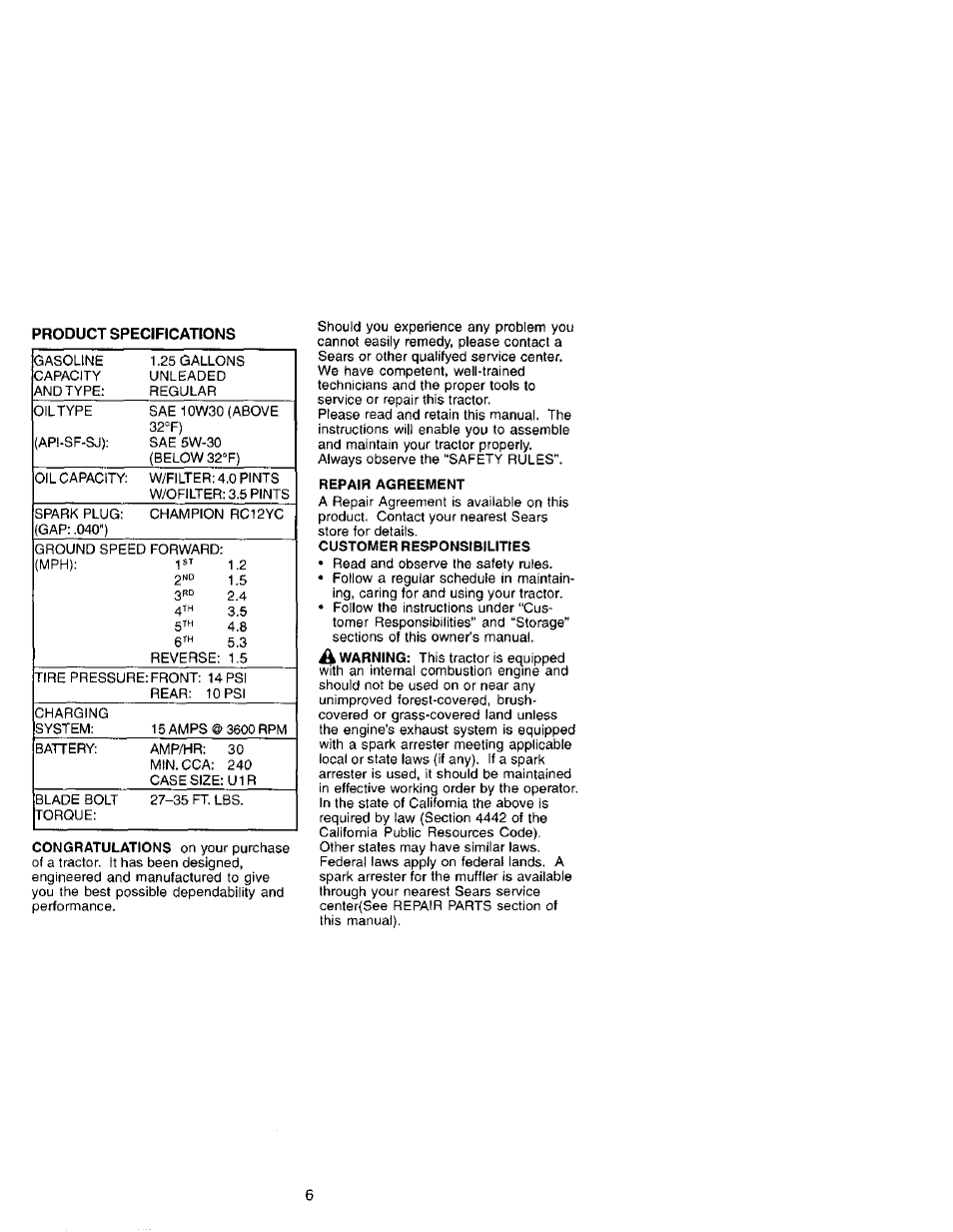 Craftsman 917.272070 User Manual | Page 6 / 60