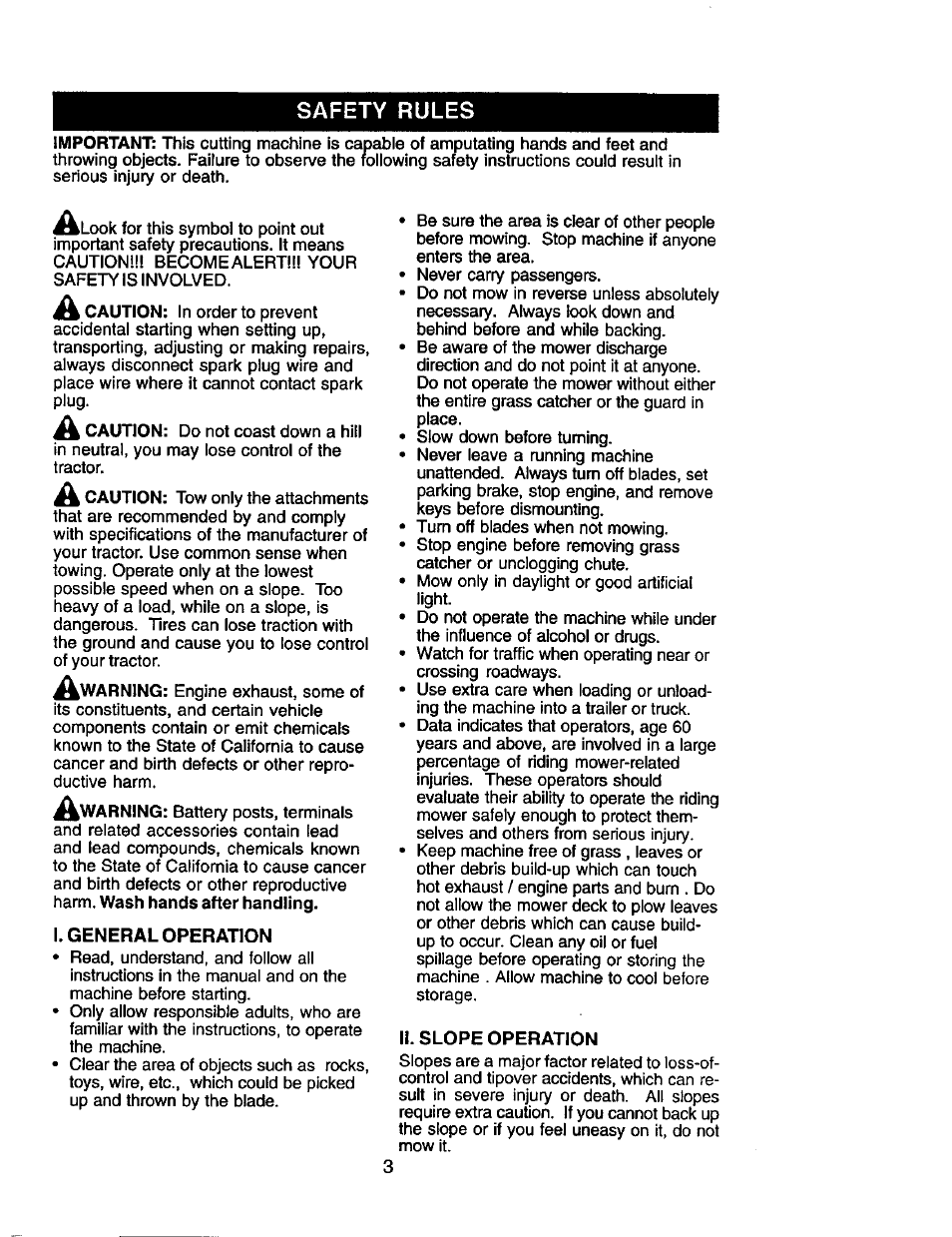 Safety rules | Craftsman 917.271653 User Manual | Page 3 / 56