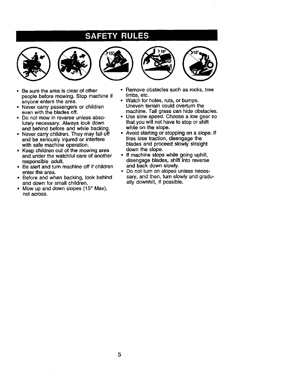 Safety rules | Craftsman 917.271653 User Manual | Page 5 / 56