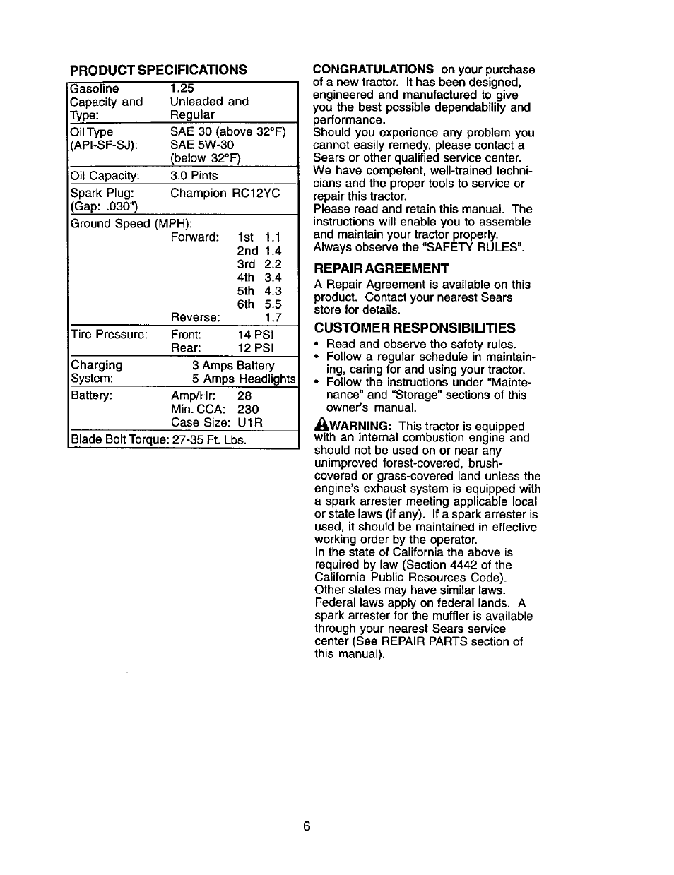 Craftsman 917.271653 User Manual | Page 6 / 56