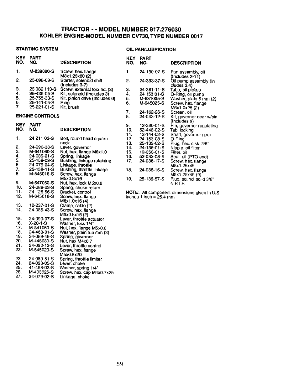 Craftsman 917.276030 User Manual | Page 59 / 64