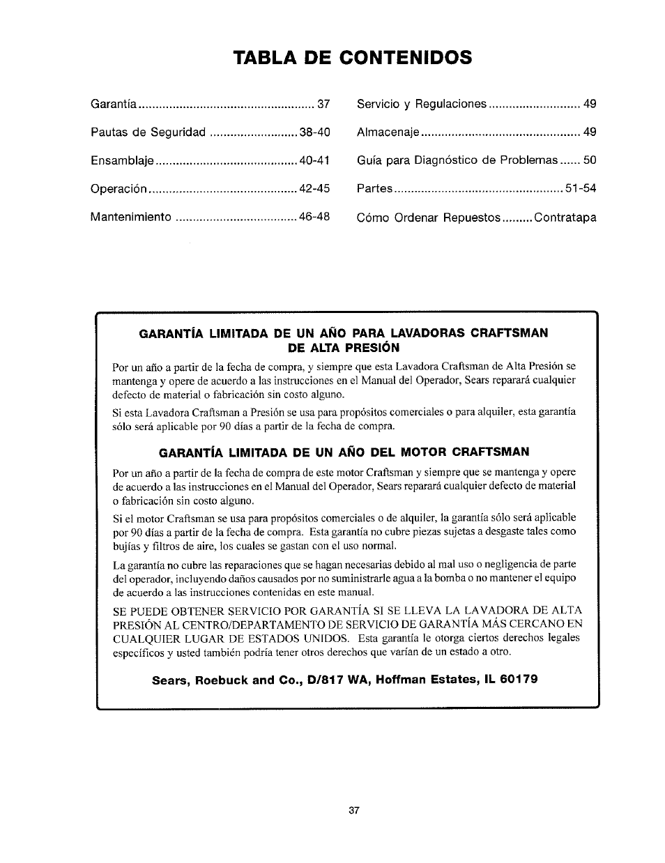 Craftsman 919.763010 User Manual | Page 38 / 56