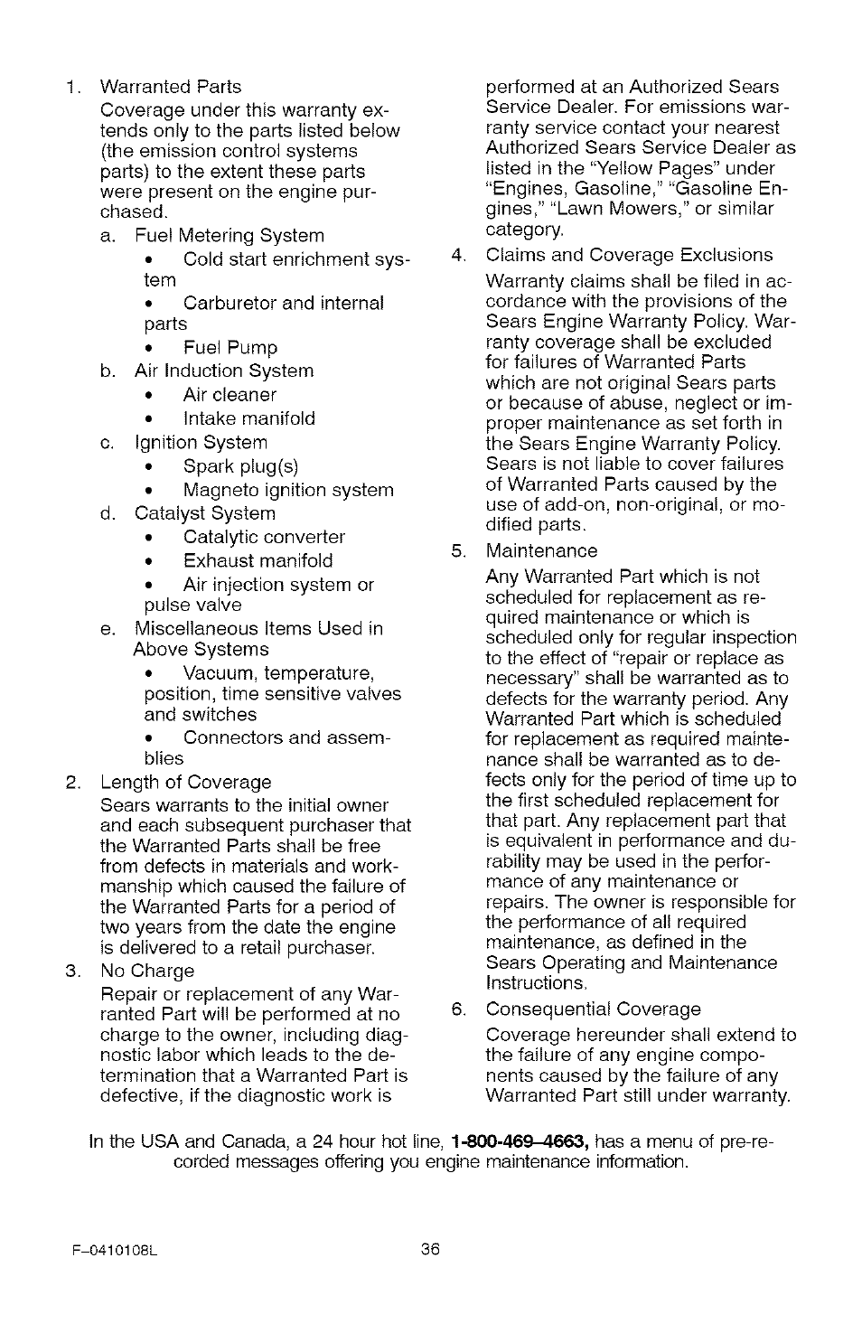 Craftsman 536.881800 User Manual | Page 36 / 100