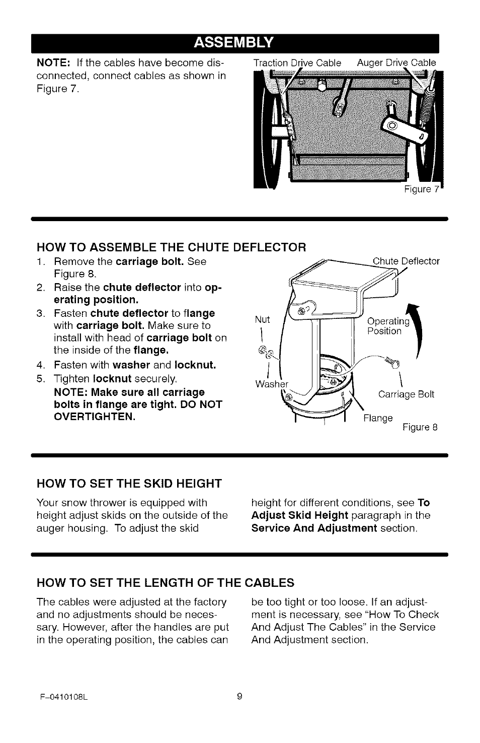 Assembly | Craftsman 536.881800 User Manual | Page 9 / 100