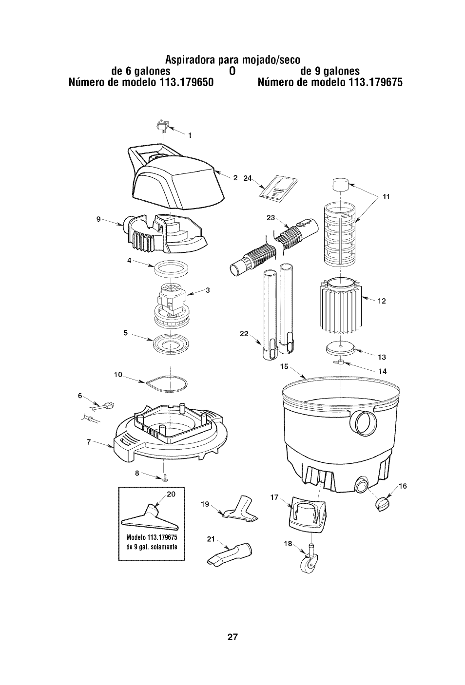 Craftsman 113.179650 User Manual | Page 27 / 28