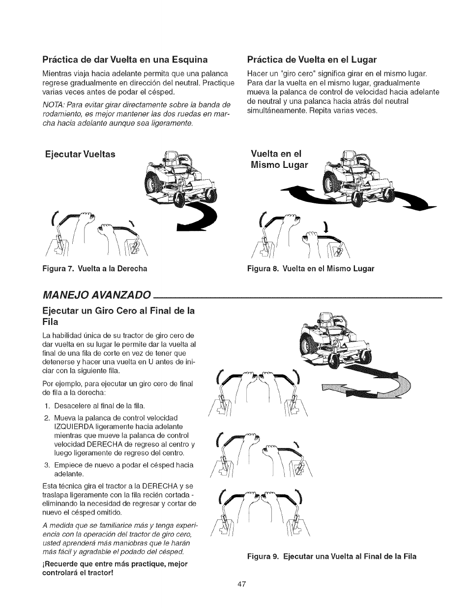 Manejo avanzado | Craftsman 107.27768 User Manual | Page 47 / 98