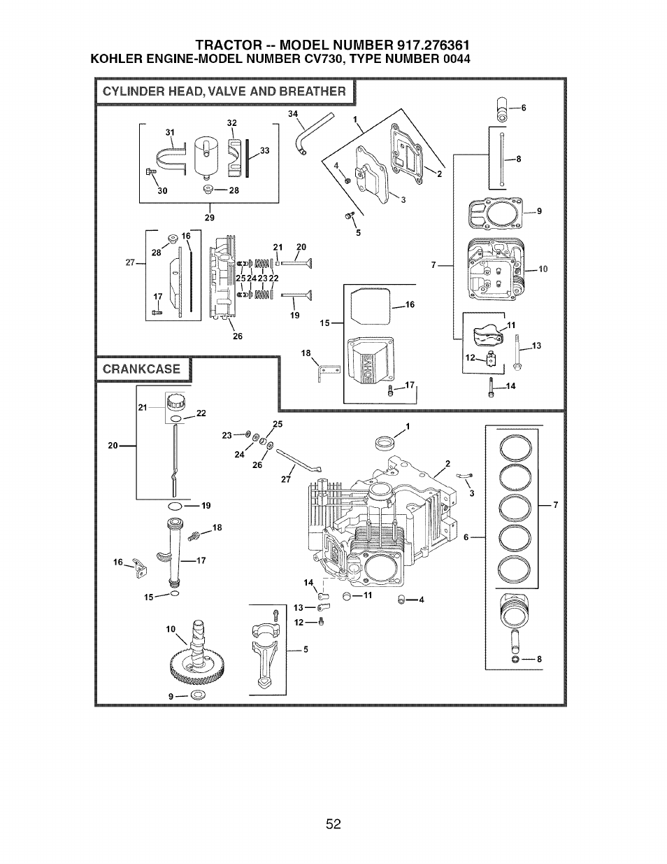 Craftsman 917.276361 User Manual | Page 52 / 64