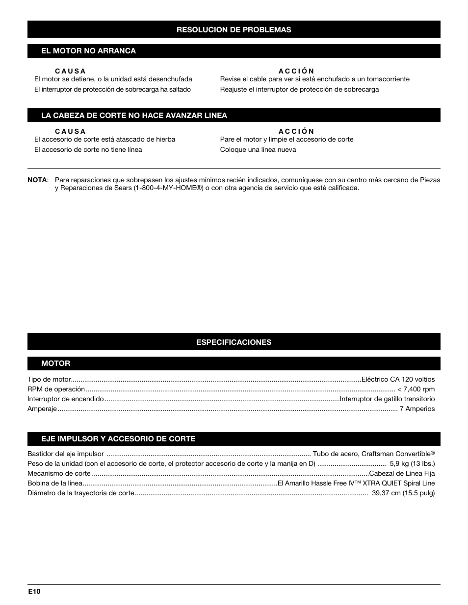 Craftsman 316.7454 User Manual | Page 22 / 24