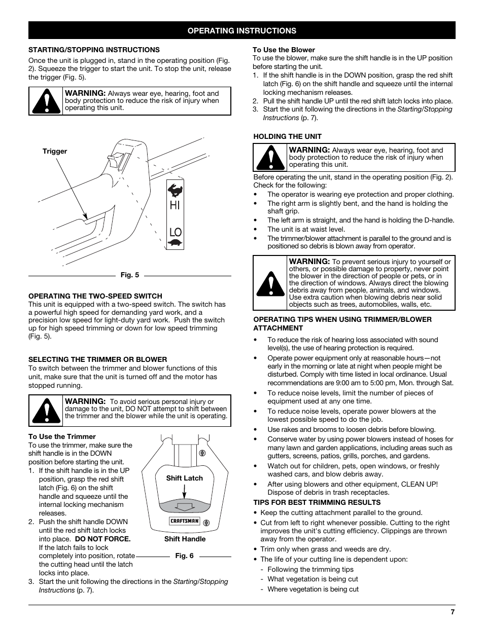 Craftsman 316.7454 User Manual | Page 7 / 24