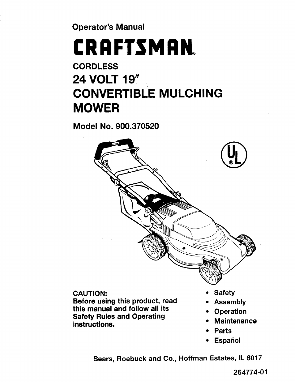 Craftsman 900.370520 User Manual | 40 pages