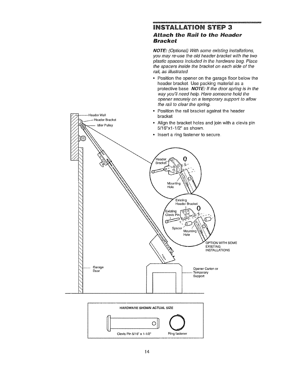Installift.tl©ii step 3 | Craftsman 139.53920D User Manual | Page 14 / 76