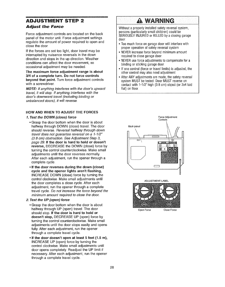 Шёшттштг, Warning | Craftsman 139.53920D User Manual | Page 28 / 76