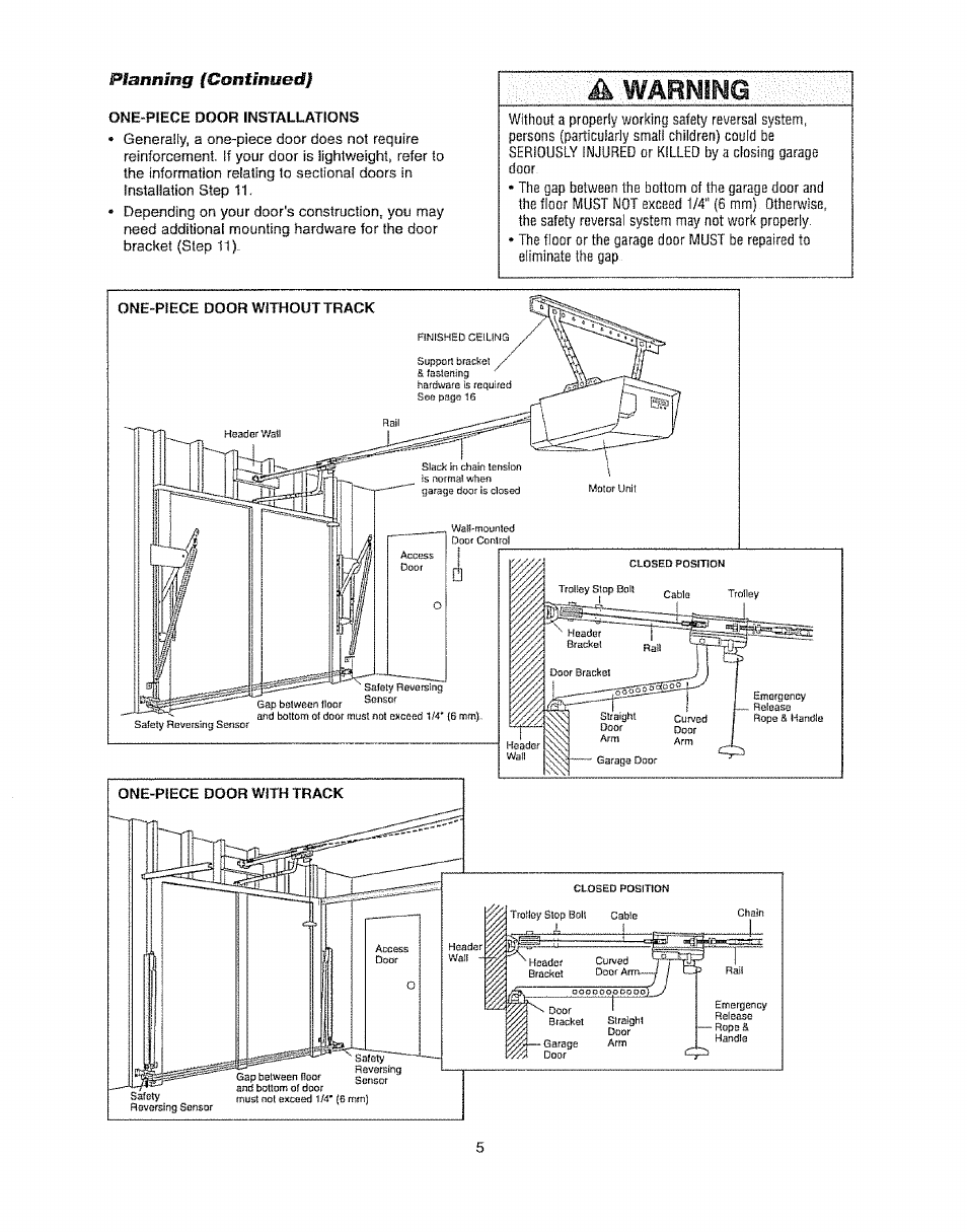 Awarning | Craftsman 139.53920D User Manual | Page 5 / 76