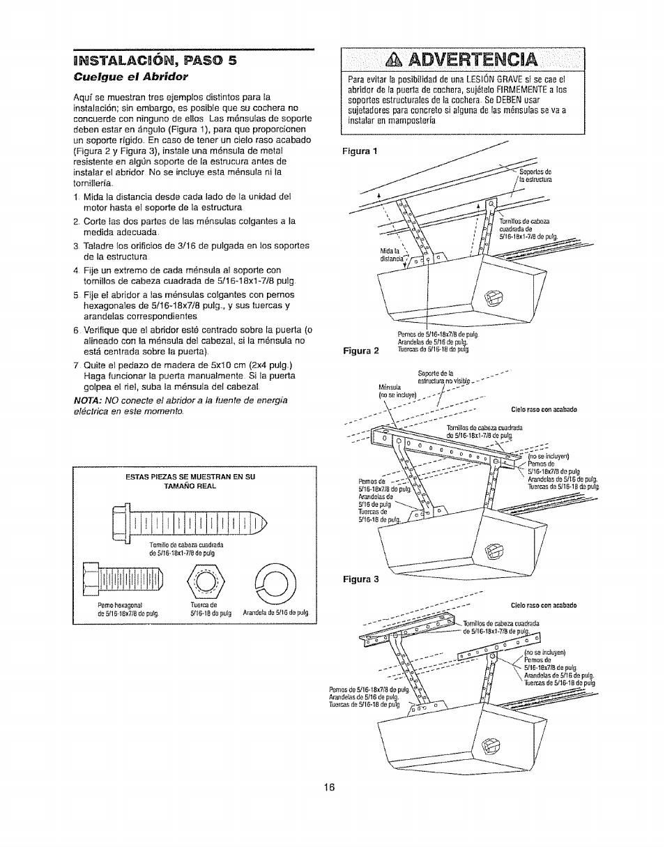 Iüsmlacioü, paso 5 cubígub el abrídoy | Craftsman 139.53920D User Manual | Page 54 / 76
