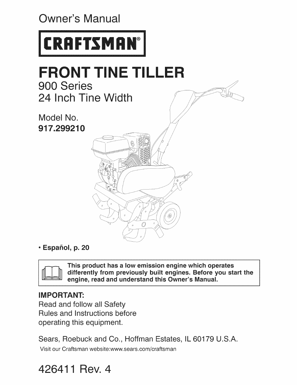 Craftsman 917.299210 User Manual | 48 pages