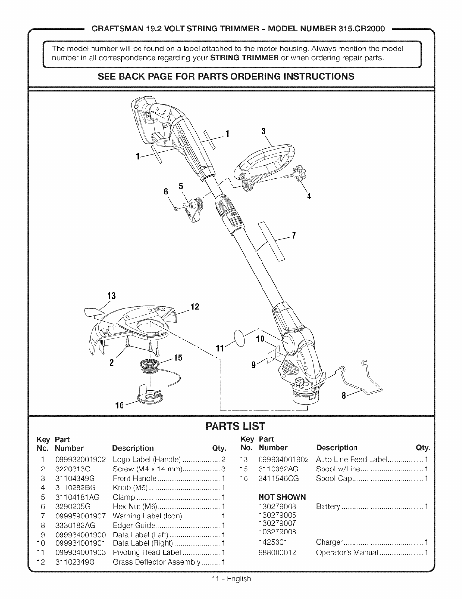 Craftsman CR2000 User Manual | Page 11 / 24