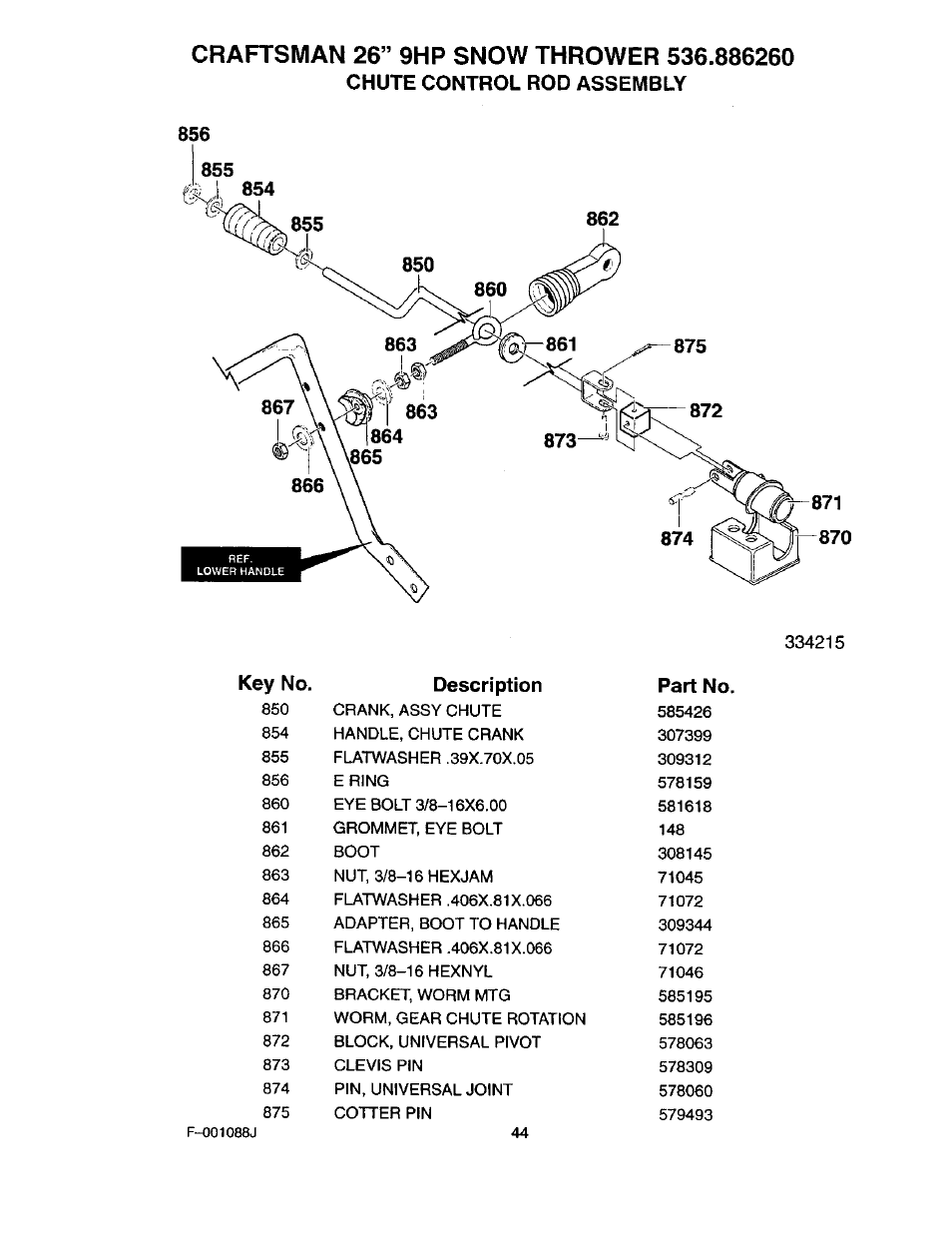 Craftsman 536.886260 User Manual | Page 44 / 54