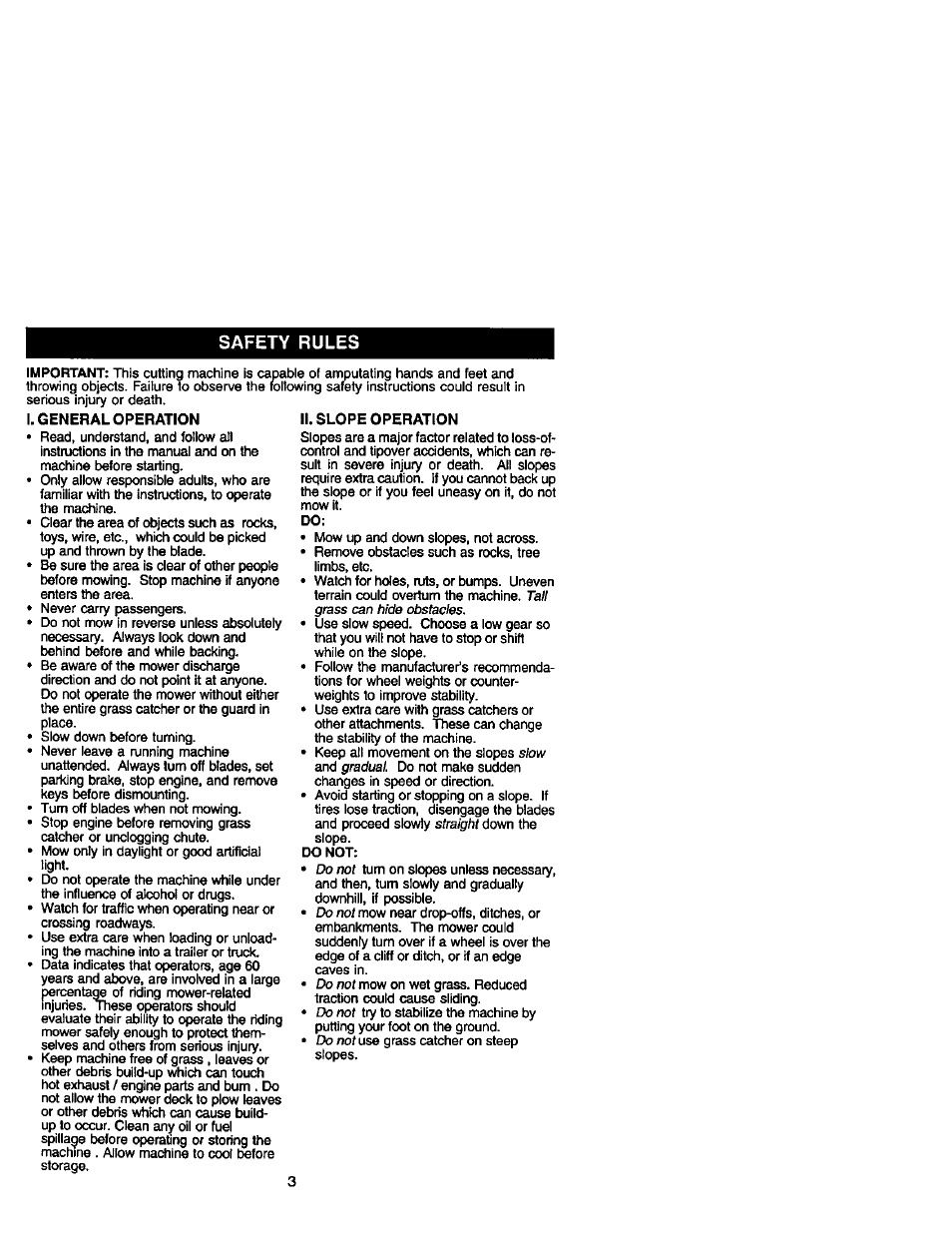 Safety rules | Craftsman 917.272410 User Manual | Page 3 / 60