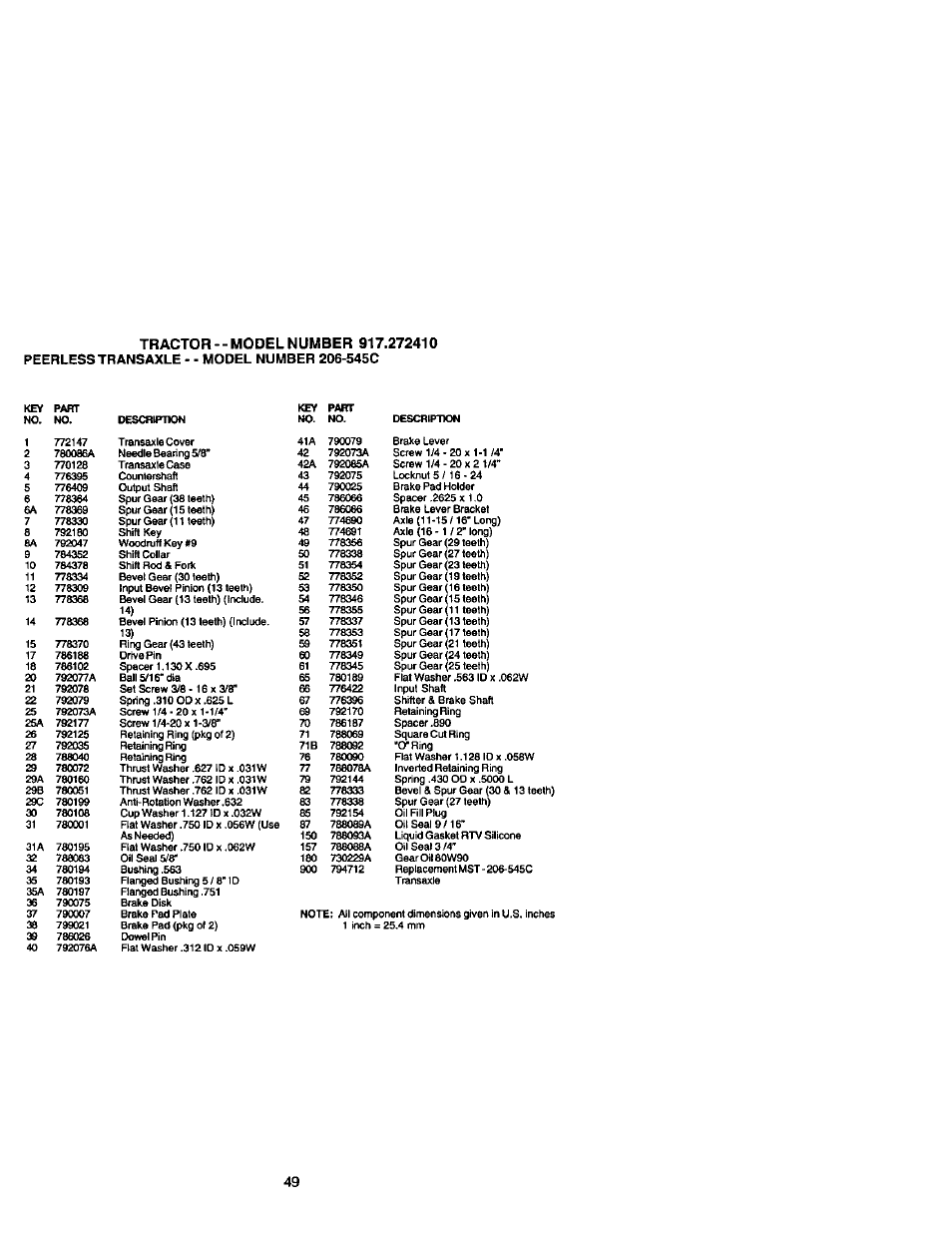 Craftsman 917.272410 User Manual | Page 49 / 60