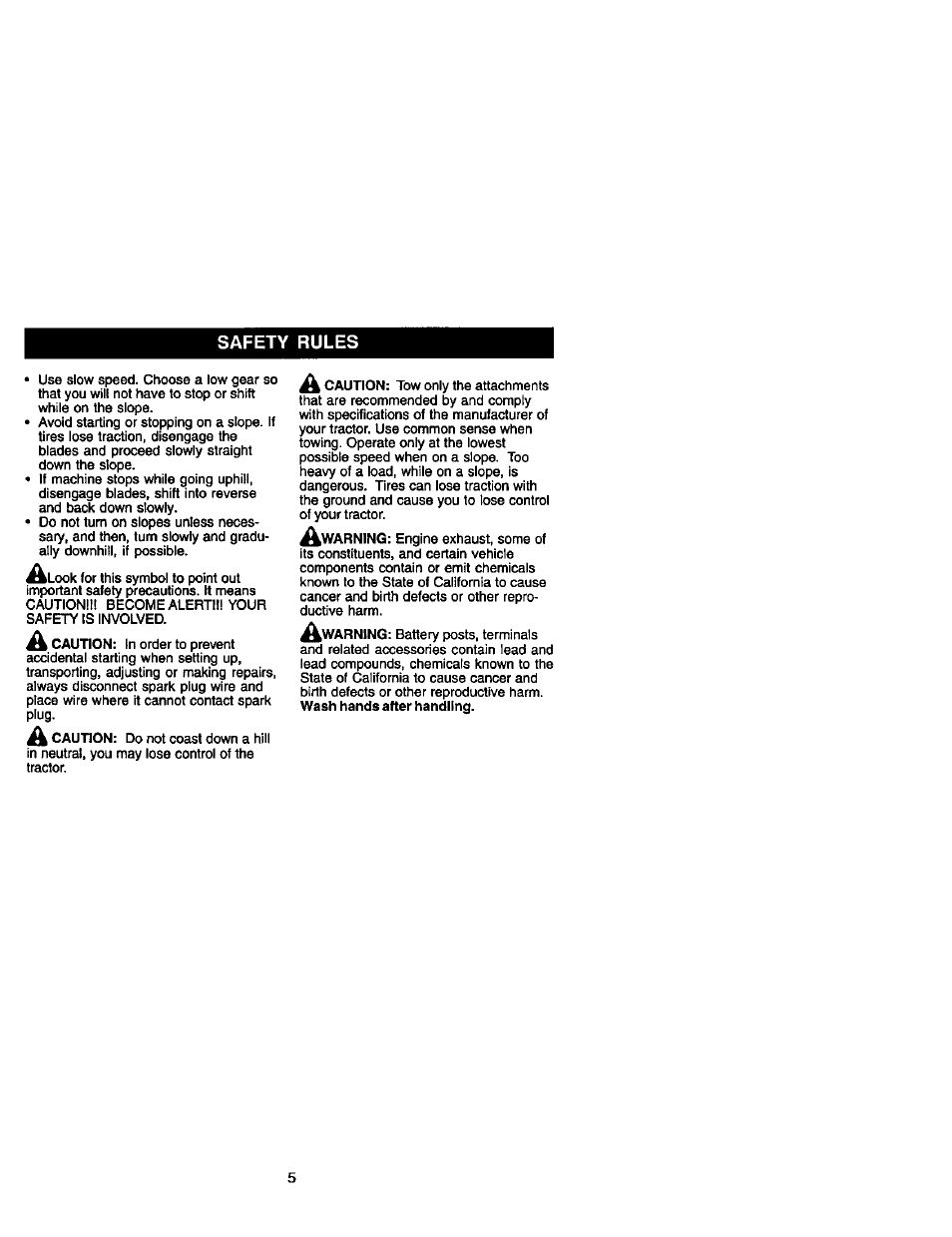 Safety rules | Craftsman 917.272410 User Manual | Page 5 / 60
