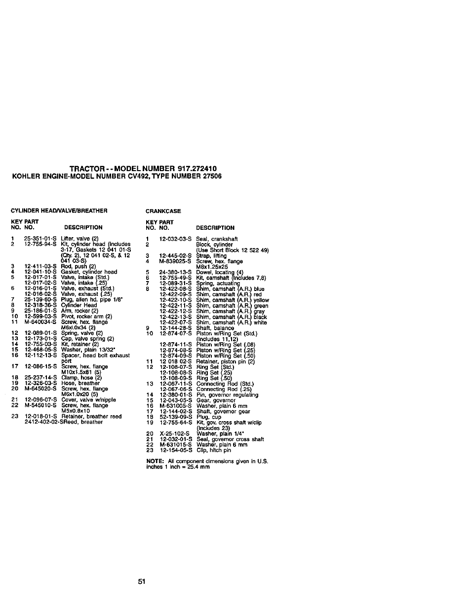 Craftsman 917.272410 User Manual | Page 51 / 60