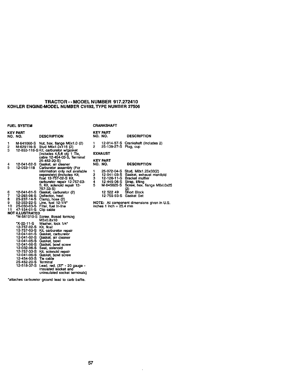 Craftsman 917.272410 User Manual | Page 57 / 60