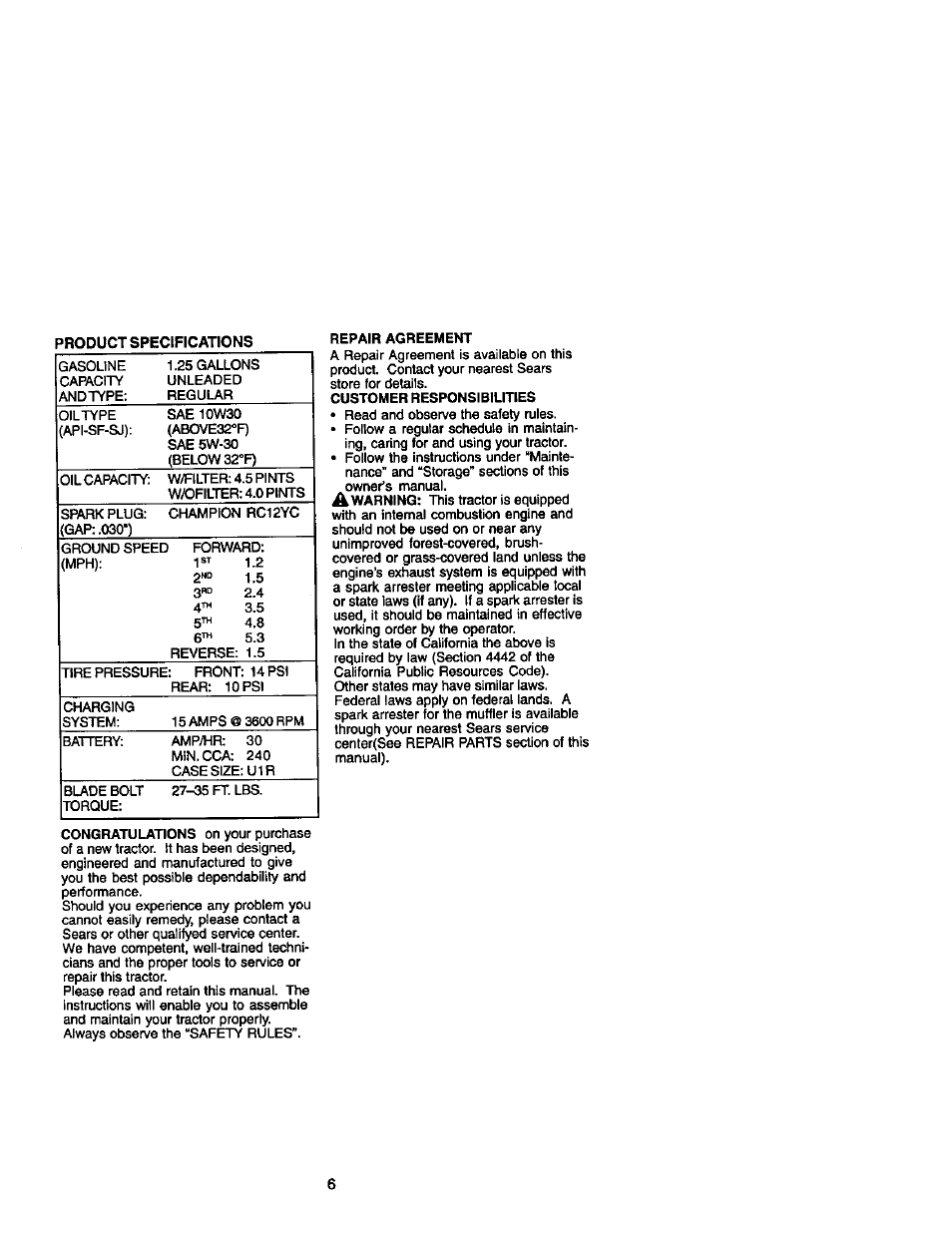 Craftsman 917.272410 User Manual | Page 6 / 60