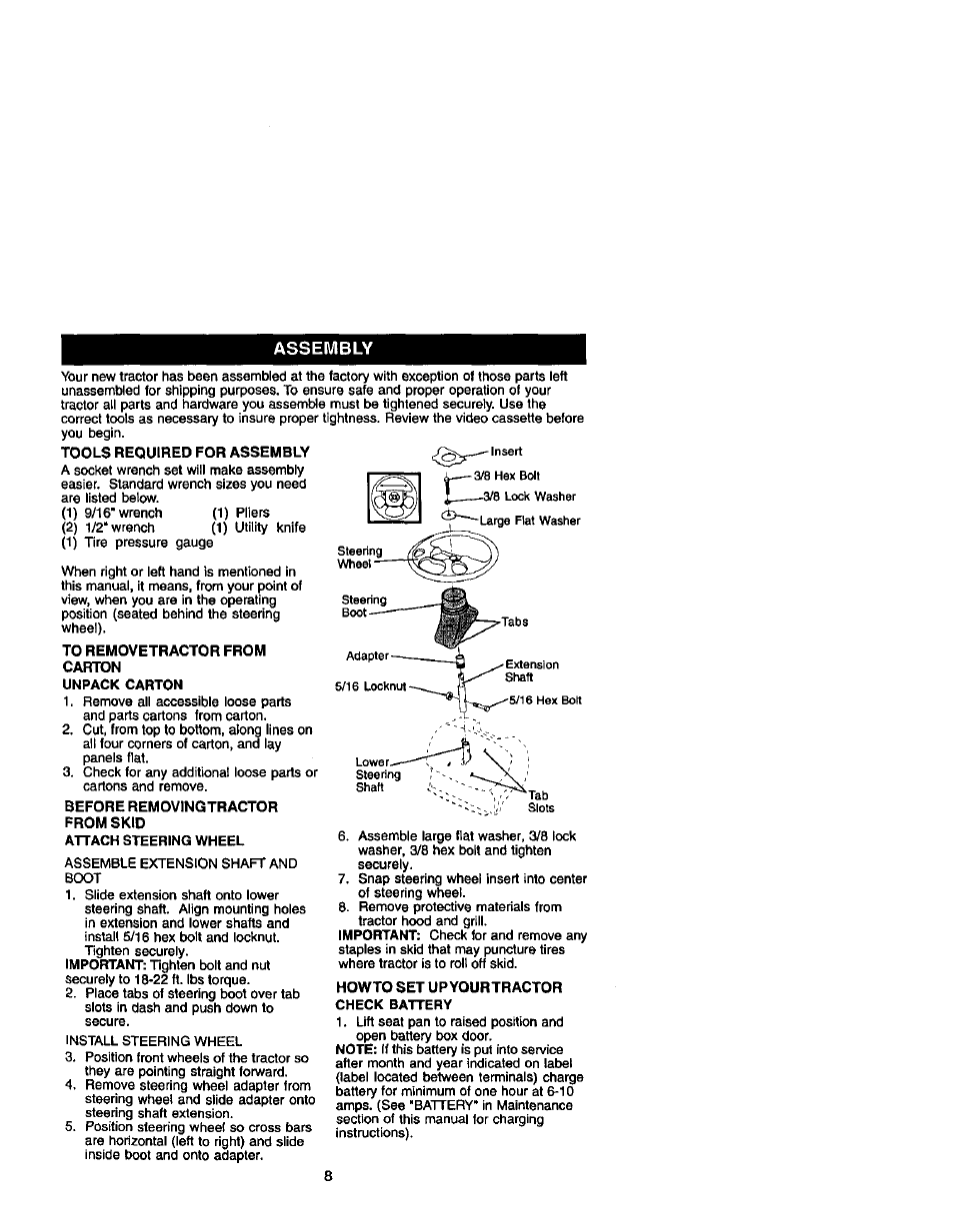 Assembly | Craftsman 917.272410 User Manual | Page 8 / 60