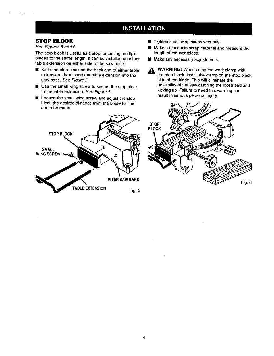 Installation | Craftsman 315.212100 User Manual | Page 4 / 4