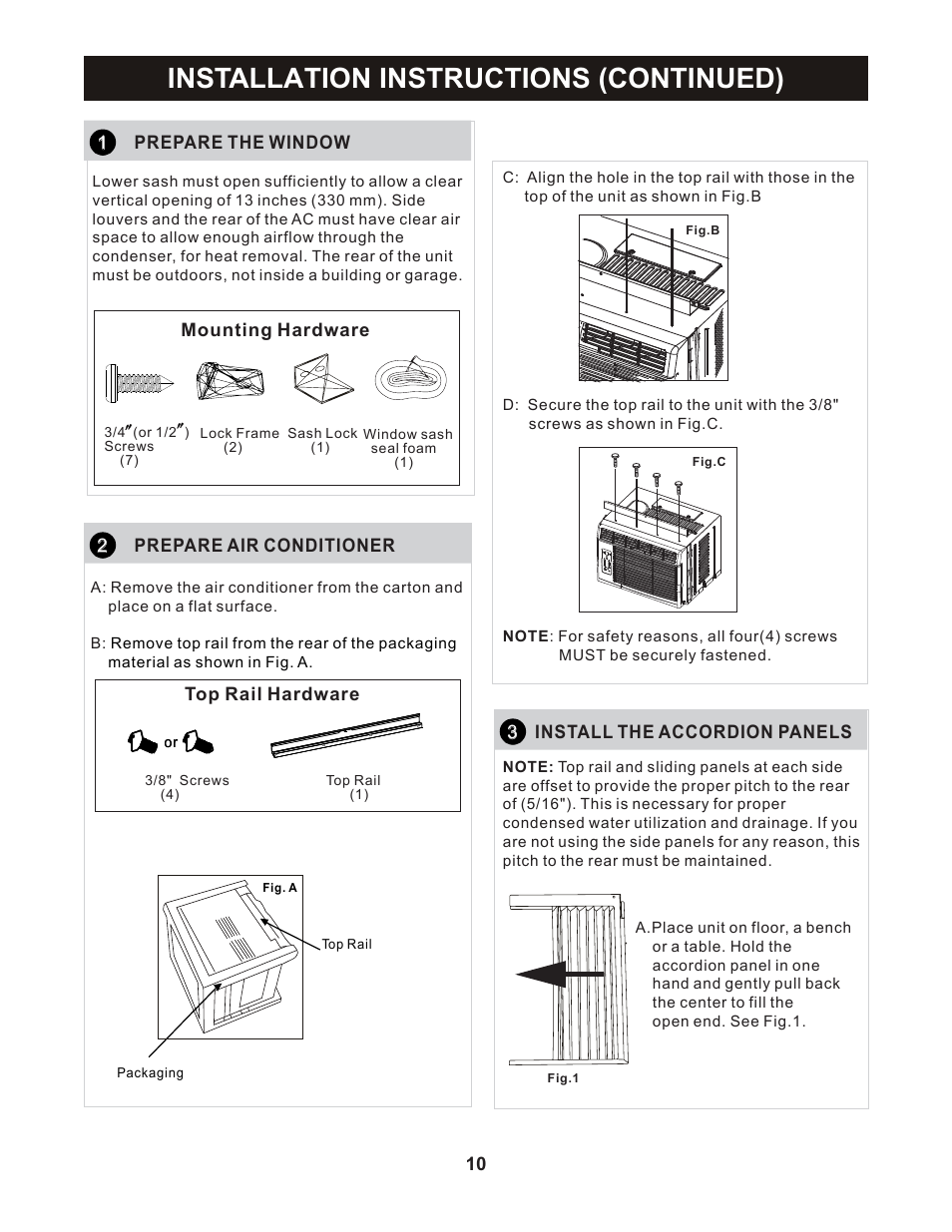 Installation instructions (continued) | Perfect Aire PES5000 User Manual | Page 11 / 16