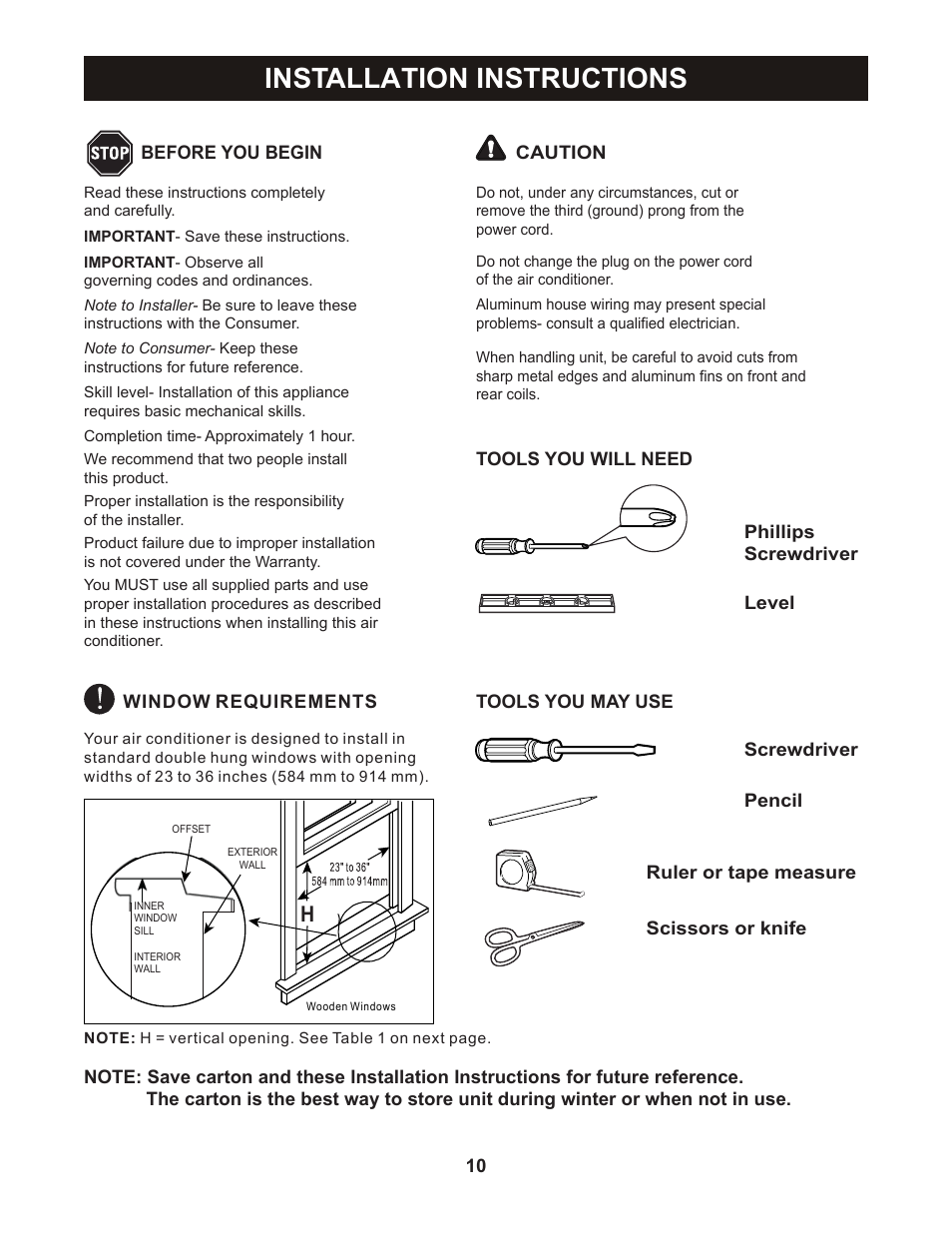 Installation instructions | Perfect Aire PNC12000 User Manual | Page 11 / 17