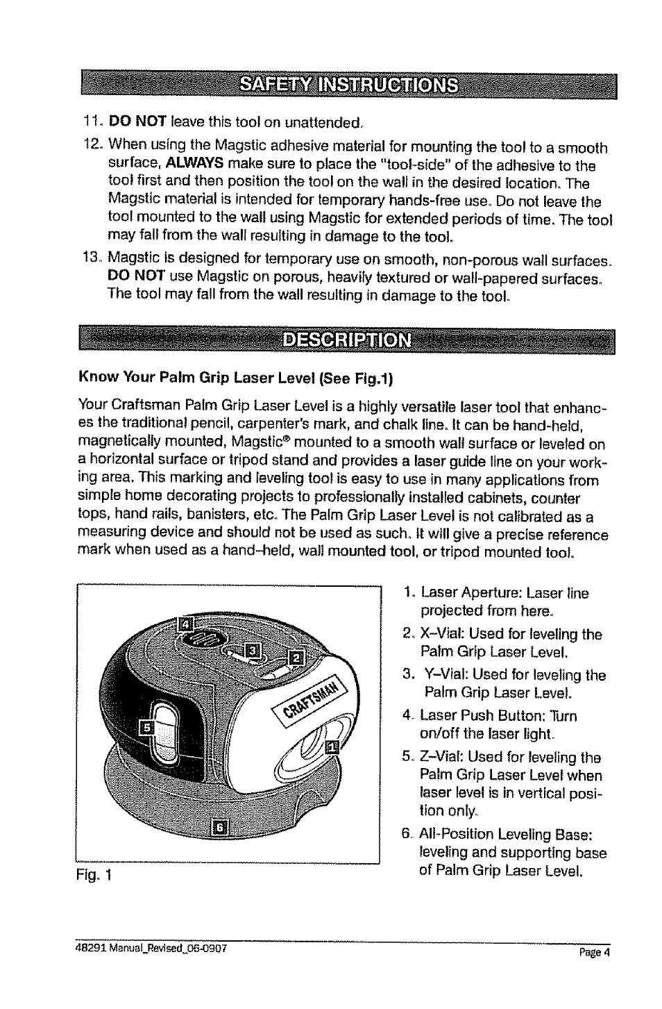 Craftsman 320.48291 User Manual | Page 4 / 16