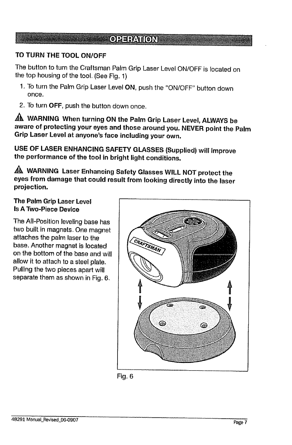 Craftsman 320.48291 User Manual | Page 7 / 16