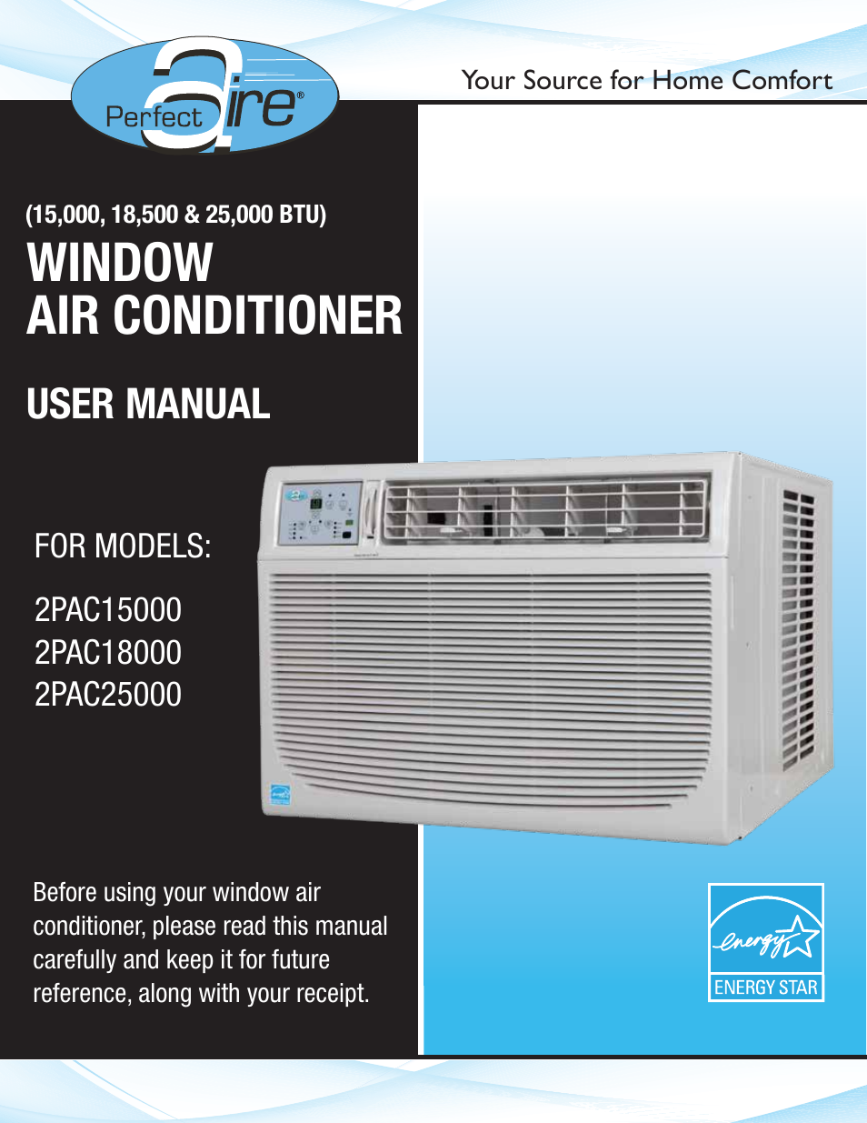Perfect Aire 2PAC25000 User Manual | 18 pages