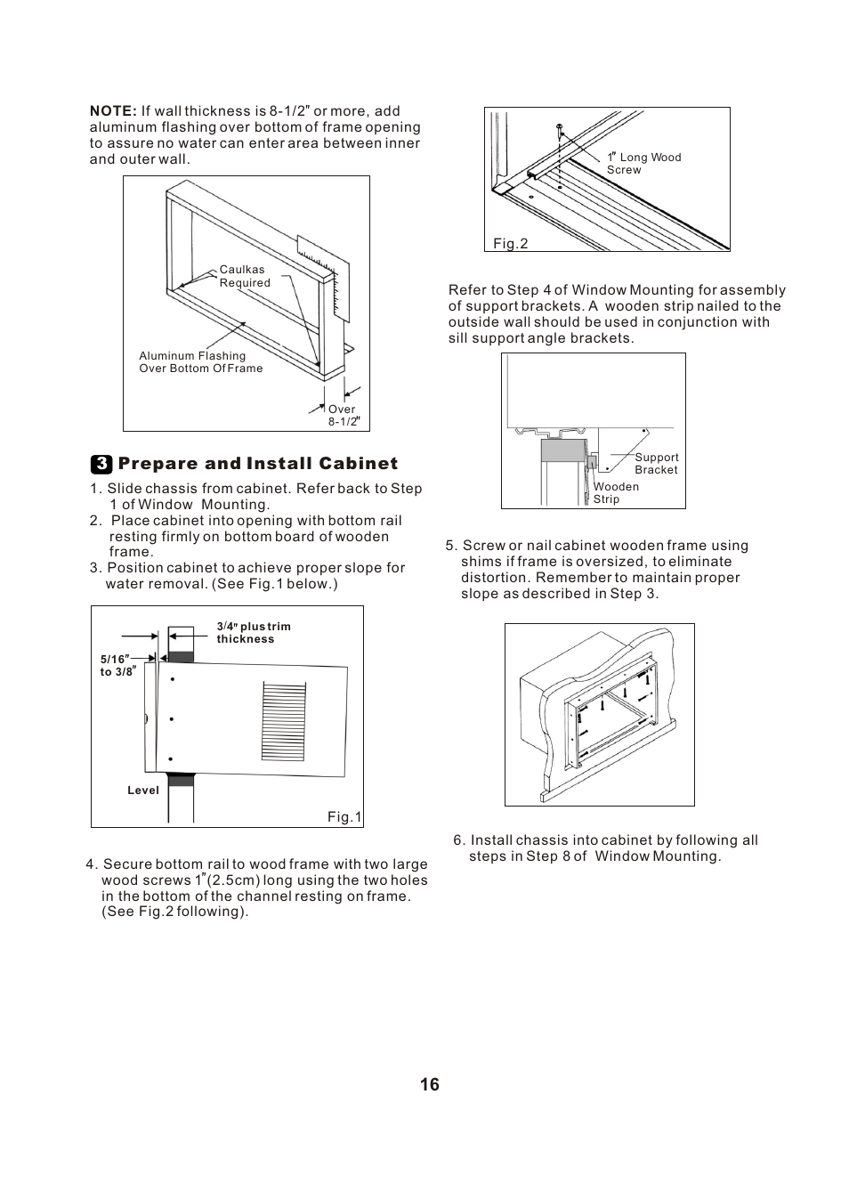 Т³гж 17, 3prepare and install cabinet | Perfect Aire PAC25000 User Manual | Page 17 / 22